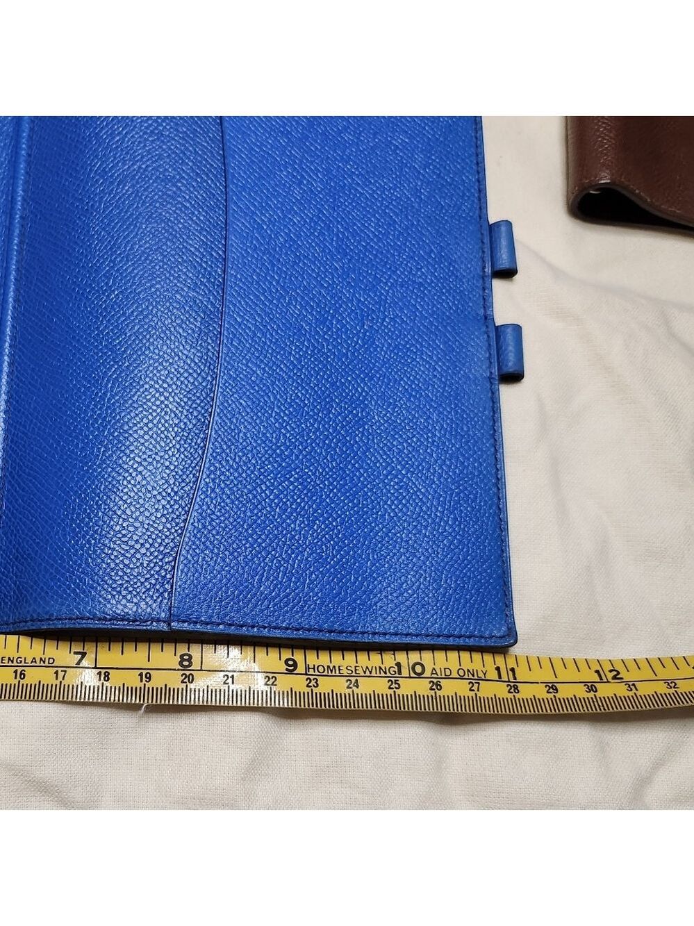 HERMES Agenda(BiG) PM Day Planner Notebook Cover Leather Blue - Picture 5 of 16